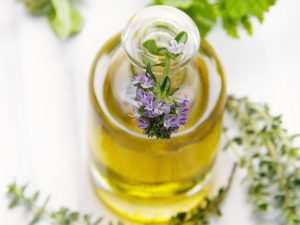 Abhyanga oil guide showing different Ayurvedic oils for each dosha