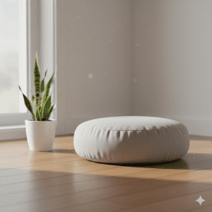 A dedicated home corner designed for finding inner stillness.